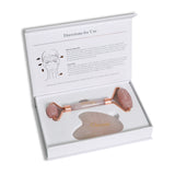 Rose Quartz Facial Roller & Gua Sha Set