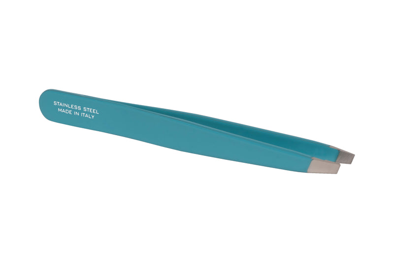 Aqua Stainless Steel Italian Tweezers