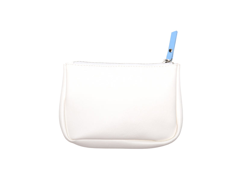 White Frost She said Yes Small Vegan Makeup Bag