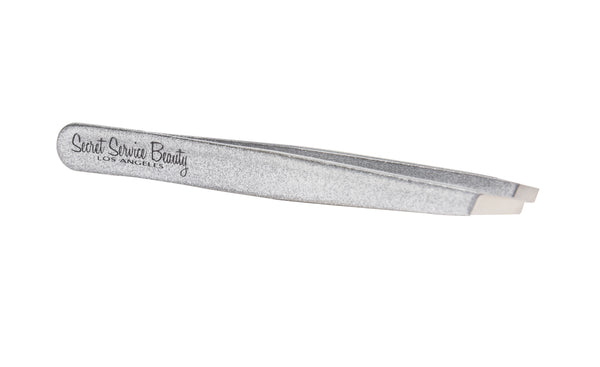 Limited Edition Silver Sparkle Fuck Hair Stainless Steel Italian Tweezers