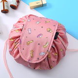 Waterproof Drawstring Cosmetic Travel Bag With Storage for Makeup