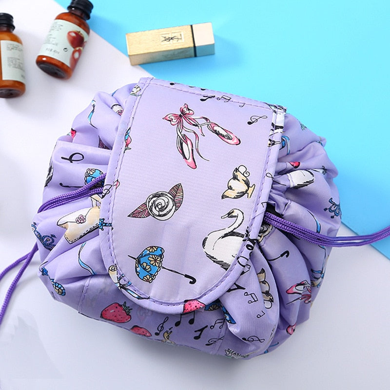 drawstring makeup bag travel Waterproof Drawstring Cosmetic Travel Bag With Storage for Makeup