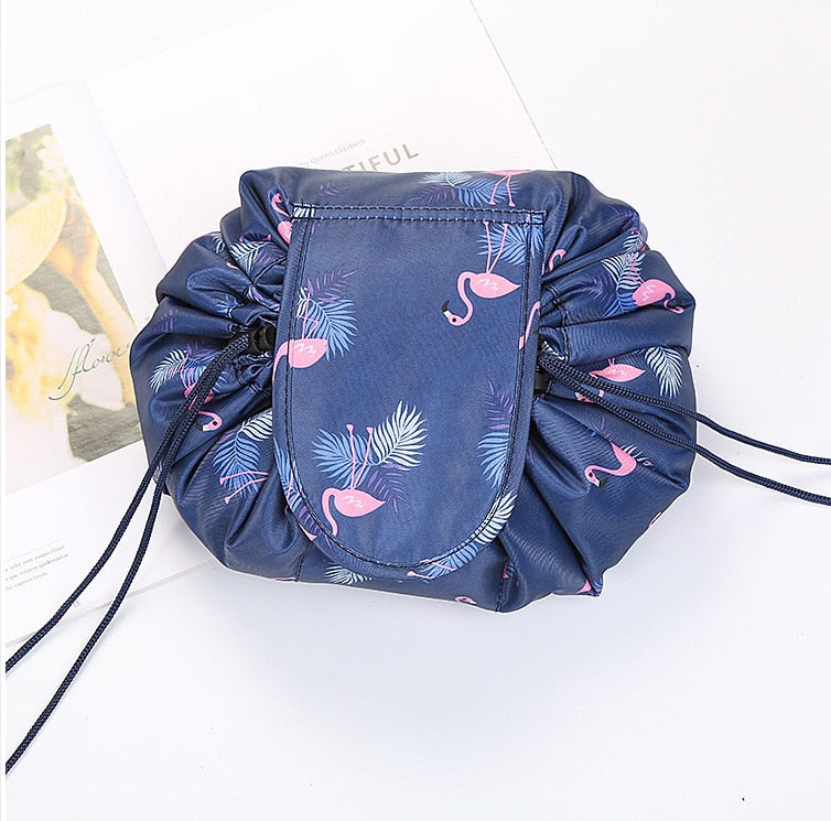 draw string makeup travel bag Waterproof Drawstring Cosmetic Travel Bag With Storage for Makeup