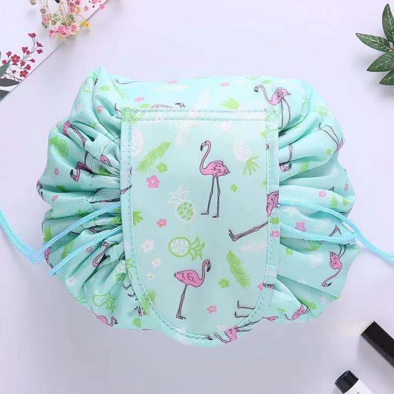 Waterproof Drawstring Cosmetic Travel Bag With Storage for Makeup
