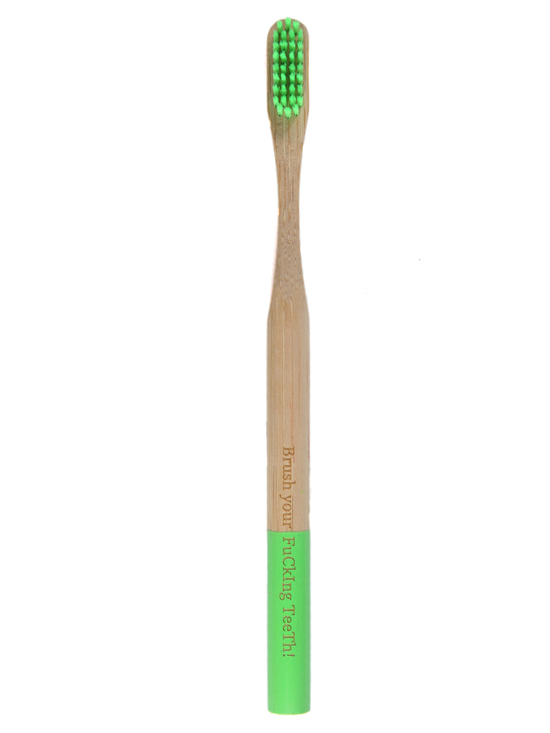 NEW! Eco-Friendly "Brush Your Fucking Teeth" Toothbrush