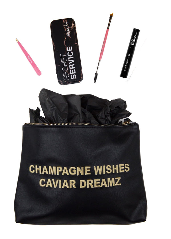 Black Champagne Wishes Deluxe Brow Gift Set