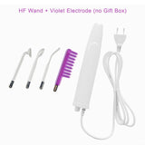 Portable High Frequency Electrotherapy Facial Machine Spot Acne Remover Face Skin Wrinkle Scalp Massager Electrode