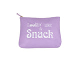 Lilac Lookin Like A Snack Large Vegan Makeup Bag